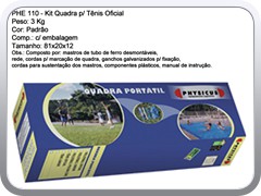 PHE 110 - Kit Quadra para Tenis Oficial