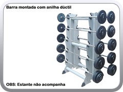 barra montada com anilha dúctil