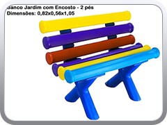 Banco Jardim com Encosto - 2 pes