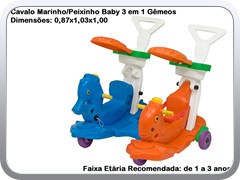 Cavalo Marinho_Peixinho Baby 3 em 1 Gemeos
