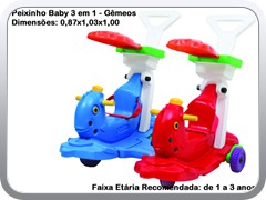 Peixinho Baby 3 em 1 - Gemeos