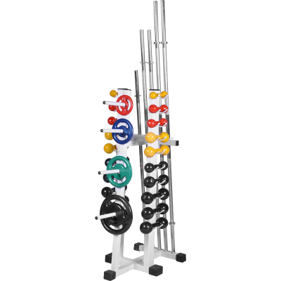 Torre 3x1 anilhas halteres 10 pares barras 3 pares